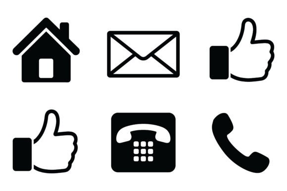 Download House Email Thumbs Up and Phone Icon Set - Icon set Collection